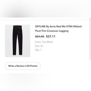 OFFLINE by Aerie Black Leggings